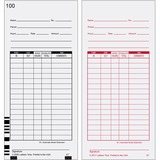 Lathem E7 - Timecards (Box of 1000) - White - Black, Red Print Color - 1000 / Box