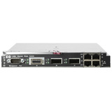 HP BL-c Switch 10GbE XFP 2-Slot Uplinks/10GbE CX4 1-Slot Uplink/1GbE RJ-45 4-Port Uplinks/1GbE 16-Port Downlinks Module