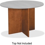 Basyx by HON Veneer Round Conference Table Top with X-Base