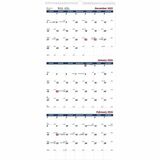 Brownline Three-Month Wall Calendar, 14 Months, December to January