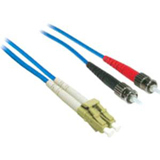 C2G 3m LC-ST 62.5/125 OM1 Duplex Multimode Fiber Optic Cable (Plenum-Rated) - Blue