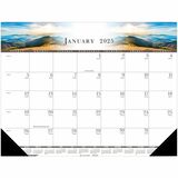 House of Doolittle Recycled Illustrated Desk Pad Calendar