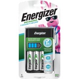 Eveready Recharge Battery Charger with 2 AA and 2 AAA NiMH Batteries