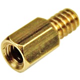 StarTech 6-32 Brass Motherboard Standoffs for ATX Computer Case - 15 Pack