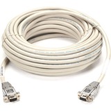 Black Box RS-232 Shielded Null Modem Cable - Metal Hoods DB9 Male/Female, 15-ft. (4.6-m)