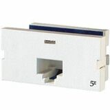 Ortronics Series II, One-port Clarity 5E T568A/B, 180 Degree, Fog White