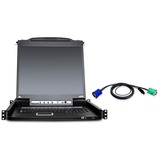 ATEN 8-Port PS/2-USB VGA Single Rail LCD KVM Switch - TAA Compliant