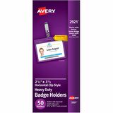 Avery® Heavy-Duty Clip Style Badge Holders