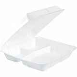 Dart 9-1/2" Triple-Compartment Foam Containers