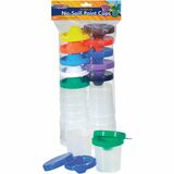 Pacon® Creativity Street No-Spill Round Paint Cups With Colored Lids