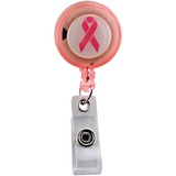 Advantus Breast Cancer Awareness Pink Ribbon ID Card Reel