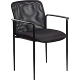 Lorell Reception Side Chair with Molded Cap Arms