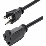 StarTech 15 ft Power Cord Extension - NEMA 5-15R to NEMA 5-15P
