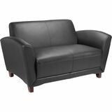 Lorell Accession Collection Leather Loveseat