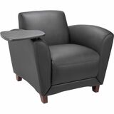 Lorell Accession Club Chair with Tablet Tray