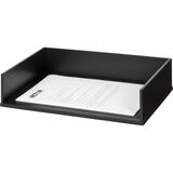 Victor 1154-5 Midnight Black Stacking Letter Tray