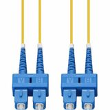 AddOn 10m SC to SC Yellow OS2 Duplex OFNR (Riser-Rated) SMF Fiber Patch Cable