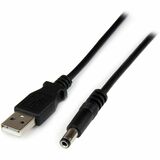 StarTech 1m USB to Type N Barrel 5V DC Power Cable - USB A to 5.5mm DC
