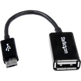 StarTech 5in Micro USB to USB OTG Host Adapter M/F