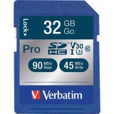 Verbatim PRO 32 GB Class 10/UHS-I (U3) SDHC - 1 Pack - TAA Compliant