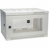 Tripp Lite by Eaton White SmartRack 6U Wall-Mount Rack Enclosure Cabinet