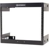 Ortronics Wall Mount Rack, Fixed, 8RU, 17.75"H X 19.78"W X 18"D, Black