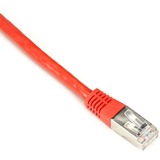 Black Box CAT6 250-MHz Stranded Patch Cable Slim Molded Boot - S/FTP, CM PVC, Red, 10FT