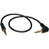 Tripp Lite series 3.5mm Mini Stereo Audio Cable with One Right Angle Plug (M/M) 3-ft