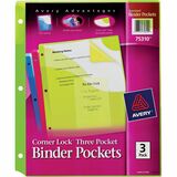 Avery® Corner Lock Binder Pockets