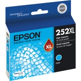 Epson 252XL, Cyan Ink Cartridge, High Capacity (T252XL220)