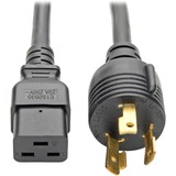Tripp Lite Heavy-Duty Power Cord, 20A, 12AWG (IEC-320-C19 to NEMA L6-30P), 12-ft.