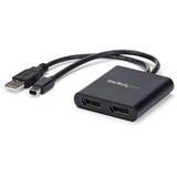 StarTech Mini DisplayPort to DisplayPort Multi-Monitor Splitter - 2-Port MST Hub
