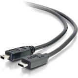 C2G 10ft USB 2.0 USB-C to USB-Mini B Cable M/M - Black