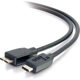 C2G 3ft USB 3.0 USB-C to USB-Micro B Cable M/M - Black