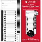 Lathem E16 Tru-Align Time Cards