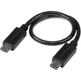 StarTech 8in USB OTG Cable - Micro USB to Micro USB - M/M - USB OTG Adapter - 8 inch