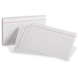 Oxford Red Margin Ruled Index Cards