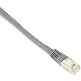 Black Box CAT6 250-MHz Stranded Patch Cable Slim Molded Boot - S/FTP, CM PVC, Gray, 20FT