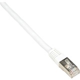 Black Box CAT6 250-MHz Stranded Patch Cable Slim Molded Boot - S/FTP, CM PVC, White, 3FT