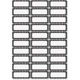 Ashley Dry Erase Black/White Dots Nameplate Magnets