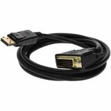 3ft DisplayPort 1.2 Male to DVI-D Dual Link (24+1 pin) Male Black Cable Which Requires DP++ For Resolution Up to 2560x1600 (WQXGA)