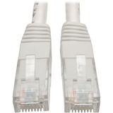 Tripp Lite series Cat6 Gigabit Molded Patch Cable (RJ45 M/M), White, 2 ft