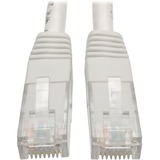 Tripp Lite series Cat6 Gigabit Molded Patch Cable (RJ45 M/M), White, 15 ft