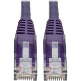 Tripp Lite Cat6 Gigabit Snagless Molded UTP Patch Cable (RJ45 M/M), Purple, 2 ft