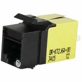 Ortronics Category 6a Keystone Jack, Lacing Cap Termination, Purple