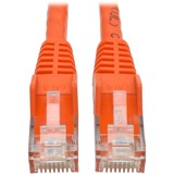 Tripp Lite series Cat6 Gigabit Snagless Molded UTP Patch Cable (RJ45 M/M), Orange, 15 ft
