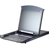 ATEN KL1108VN Cat 5 Dual Rail LCD KVM Over IP Switch With a Rack Mount Kit
