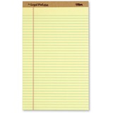 Ampad Legal Pad 50 Sheets - 14" x 8 1/2" - Canary Paper - 50 Sheet
