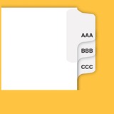 ALL-STATE LEGAL Avery Exhibit Dividers, Collated Triple Letters