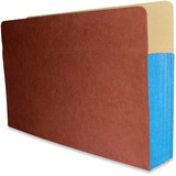 Fibre-Guard Recycled Expanding File 9 1/2"H x 14 3/4"W with 5 1/4" Fully Reinforced Blue Gusset, Fibre-Guard Pocket, Recycled, 10% PCW, 25/CT